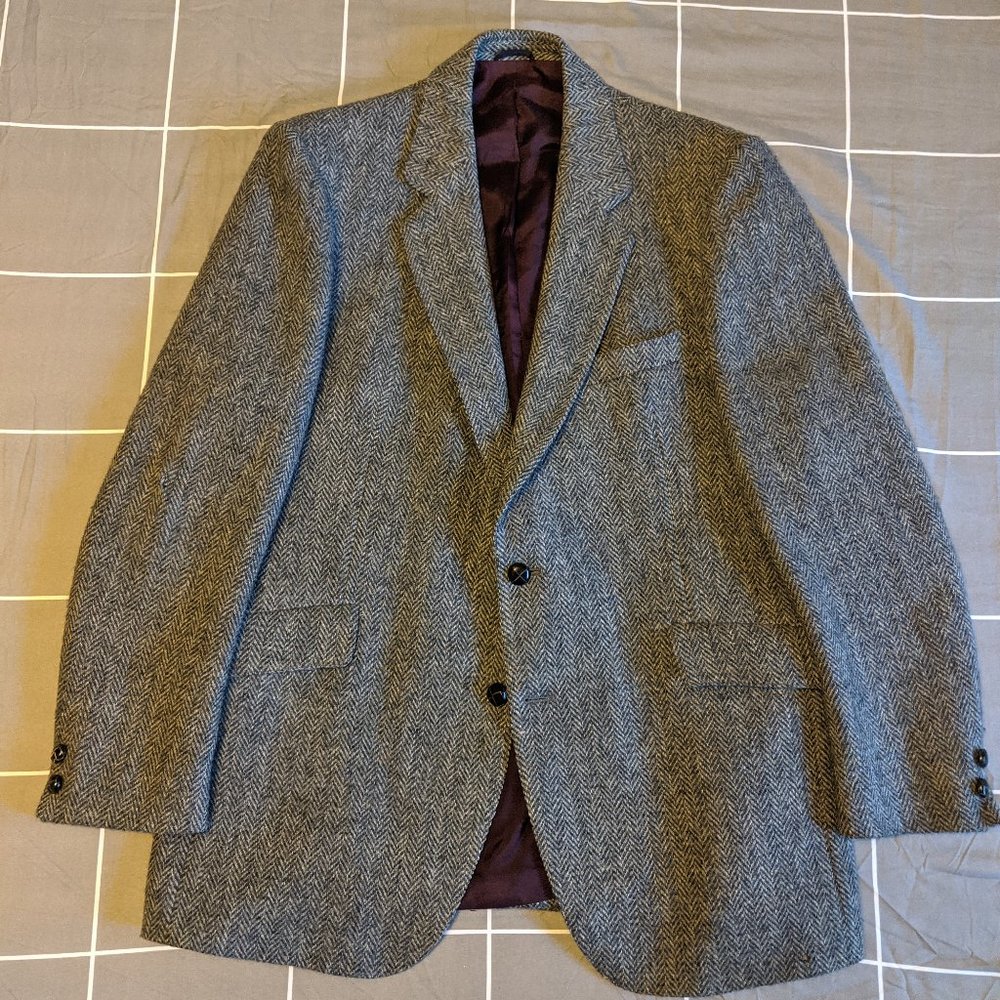 Harris Tweed Herringbone Blazer/Jacket 42R